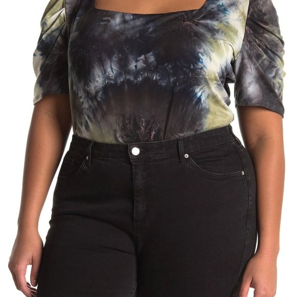 Socialite Tops - Socialite Curve Tie Dye bodysuit
